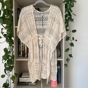 Michael Stars Cream Lace Cover Up